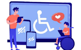 Representación de personas con discapacidad utilizando celulares, tabletas y computadoras